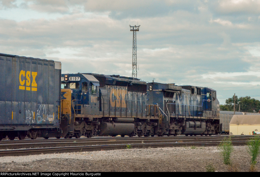 CSX & CEFX Locomotives in the yard